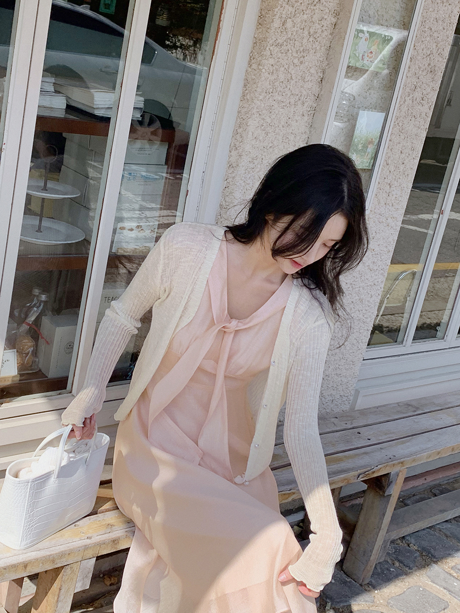 pearl button knit cardigan 상세 이미지 9
