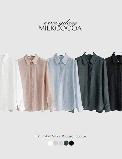 Event 10%.Milkcocoa Everyday.silky blouse/단독주문시 3일이내 발송♥
