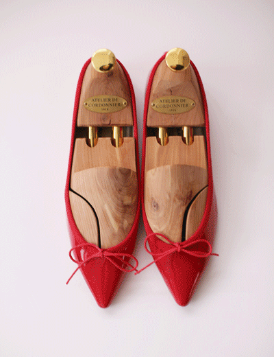 toe ribbon flat shoes