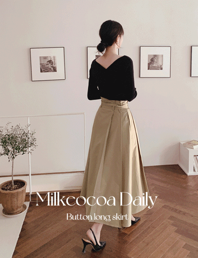 trench cotton skirt
