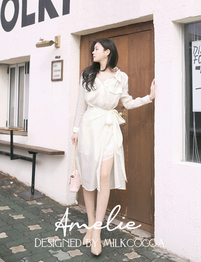 Event7%.Amelie dress line.blanc shirt dress