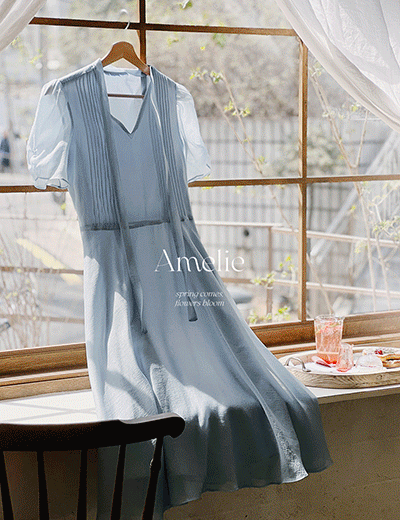 Amelie dress line.Raffine blue dress